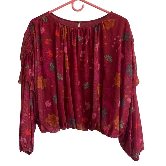 Free People Wildflower Honey Peasant Blouse, Size XS - Picture 3 of 8